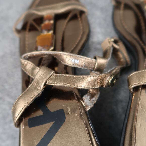 Anne Klein Shoes Womens 7.5 Dress Sandals Wedge Adjustable Strap Open Toe Maloah - Picture 12 of 14